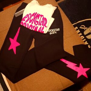 ROCKSTAR ORIGINAL DIST. SWEATPANTS & T-SHIRT SET